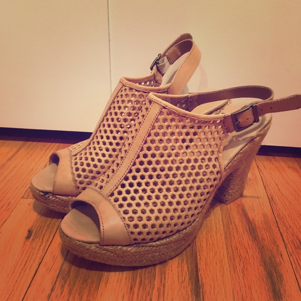 Eric Michael Tan Heel Espadrilles - Picture 1 of 7